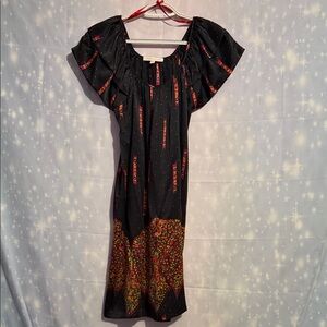 Tori Richard 100% silk Black and Pink Floral Dress